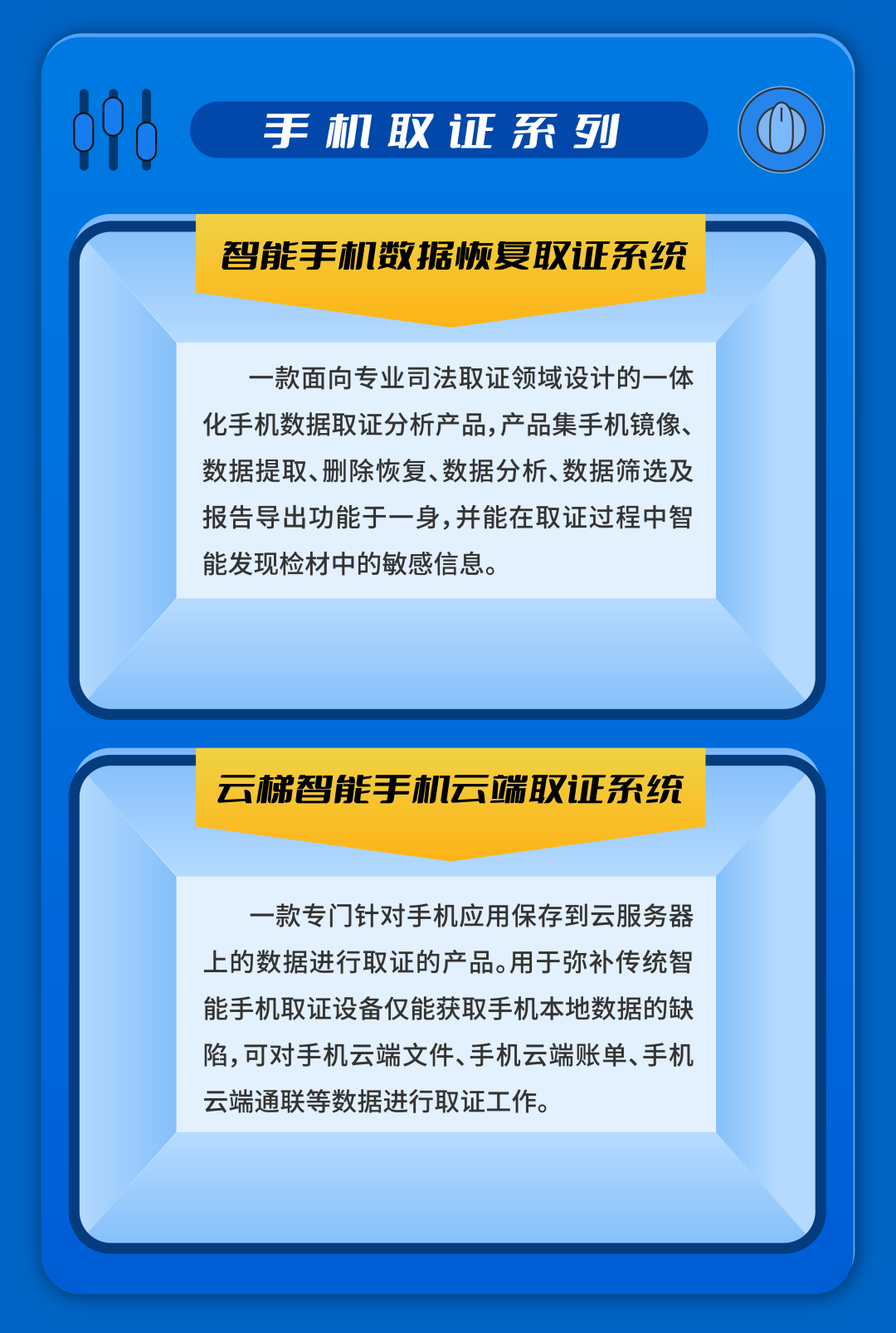 电子数据取证,电子数据取证厂商,手机取证,数据恢复,视频取证,数据库取证